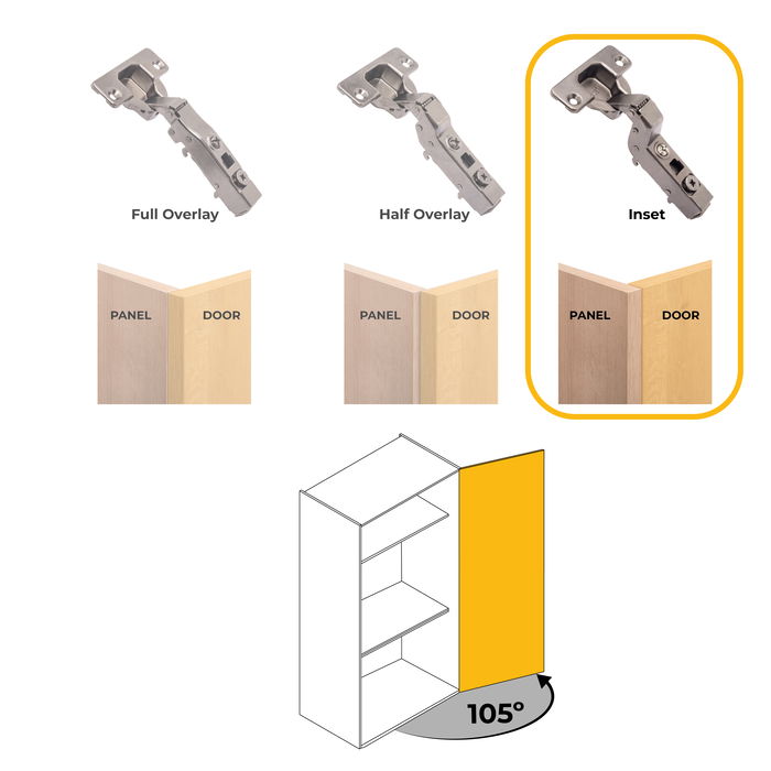 Emuca Lote de 20 bisagras supercodo X91 con cierre suave y suplementos para atornillar, Altura 0, Acero, Titanio