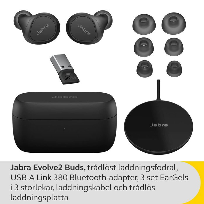 Jabra Evolve2 Buds Auriculares TWS Bluetooth Negro Jabra Evolve2 Buds Auriculares TWS Bluetooth Negro