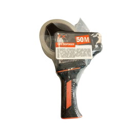 Basics Dispensador de cinta de embalaje 50 mm con cinta de 50 m