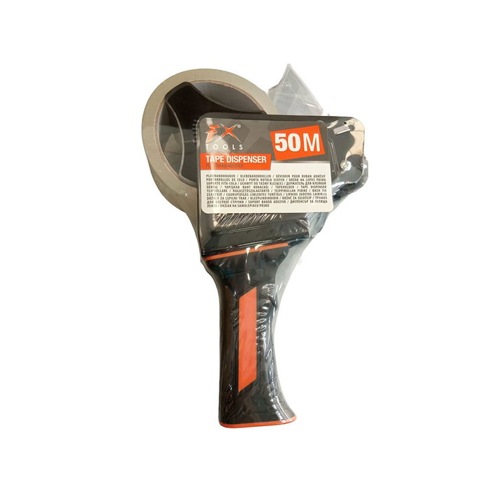 Basics Dispensador de cinta de embalaje 50 mm con cinta de 50 m Basics Dispensador de cinta de embalaje 50 mm con cinta de 50 m