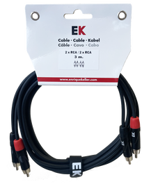 Cable Ek Audio 2 Rca - 2 Rca 3M