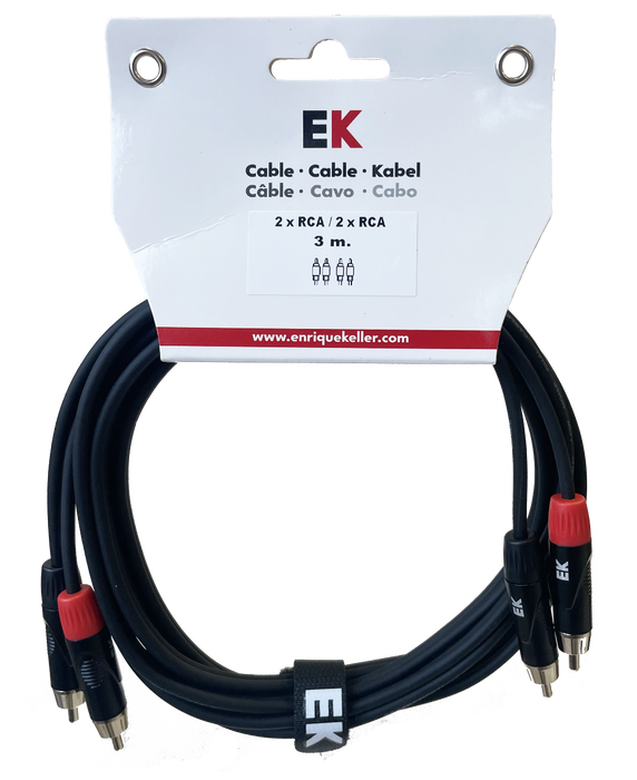 Cable Ek Audio 2 Rca - 2 Rca 3M Cable Ek Audio 2 Rca - 2 Rca 3M