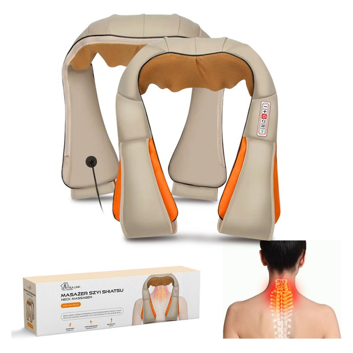 Extralink Smart Life Neck Massager con 3 velocidades y alimentación AC/DC