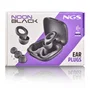NGS Tapones de oído Noon Black con reducción de ruido