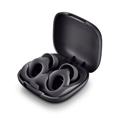 NGS NOON BLACK Tapones de silicona para oídos con cancelación de ruido, Negros
