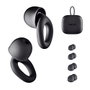 NGS NOON BLACK Tapones de silicona para oídos con cancelación de ruido, Negros