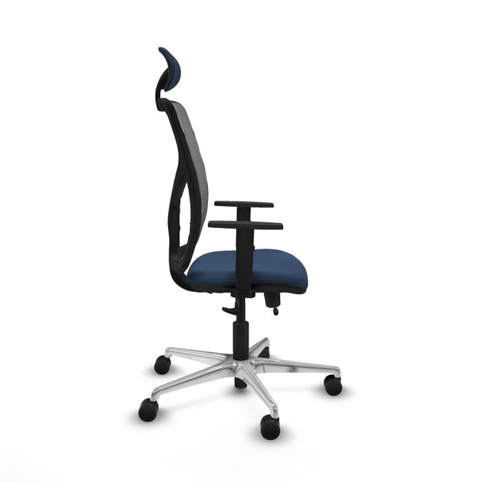 PIQUERAS Y CRESPO Silla de oficina Motilla Azul marino y Gris PIQUERAS Y CRESPO Silla de oficina Motilla Azul marino y Gris