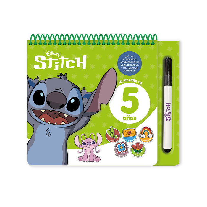 Imagiland Pizarra Lavable Stitch Disney 5 Años + Rotulador Borrable 32 Páginas Español Imagiland Pizarra Lavable Stitch Disney 5 Años + Rotulador Borrable 32 Páginas Español
