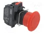 OMRON A22NE-M-P202-N Interruptor de emergencia rojo 22mm