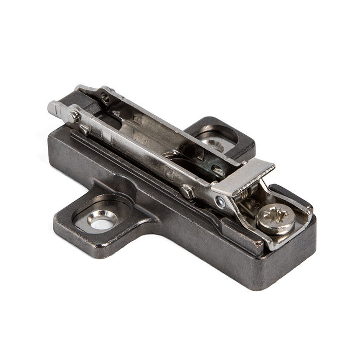 Salice Base Avión Zamak Clip 3R Acabado Titanio H0 - H3 - H6