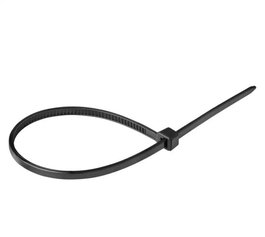 ORNO Bridas 100 unidades 2.5 mm x 100 mm para Cableado Negro