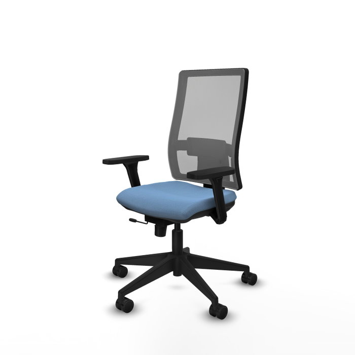 PIQUERAS Y CRESPO Silla de oficina Horna con mecanismo Sincro/Traslack, Azul cielo y Gris PIQUERAS Y CRESPO Silla de oficina Horna con mecanismo Sincro/Traslack, Azul cielo y Gris