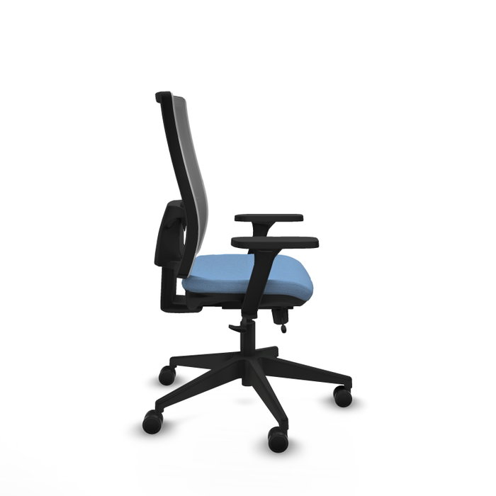PIQUERAS Y CRESPO Silla de oficina Horna con mecanismo Sincro/Traslack, Azul cielo y Gris PIQUERAS Y CRESPO Silla de oficina Horna con mecanismo Sincro/Traslack, Azul cielo y Gris