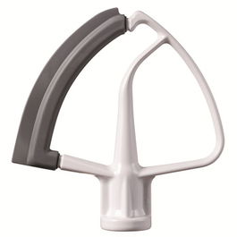 Kitchenaid 5KFE5T Batidor con Lado Flexible y Silicona para Bol - Recoge Ingredientes de los Bordes