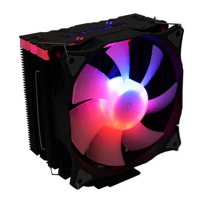 LC-Power LC-CC-120-ARGB-PRO Enfriador CPU 12cm Ventilador 800-1800RPM PWM Negro ARGB