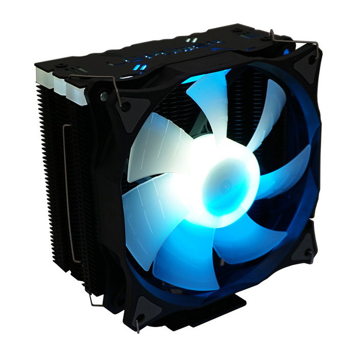 LC-Power LC-CC-120-ARGB-PRO Enfriador CPU 12cm Ventilador 800-1800RPM PWM Negro ARGB