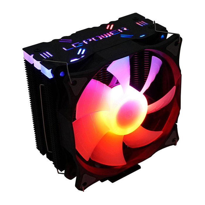 LC-Power LC-CC-120-ARGB-PRO Enfriador CPU 12cm Ventilador 800-1800RPM PWM Negro ARGB