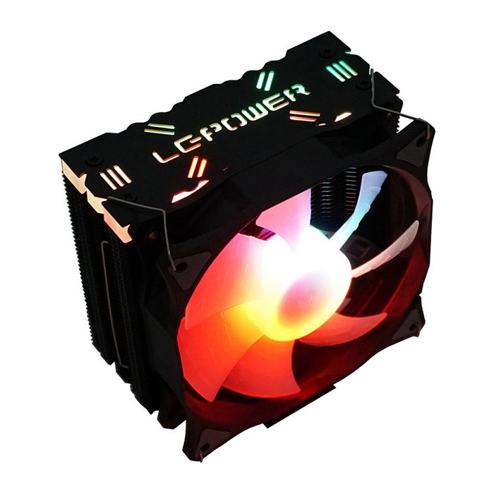 LC-Power LC-CC-120-ARGB-PRO Enfriador CPU 12cm Ventilador 800-1800RPM PWM Negro ARGB