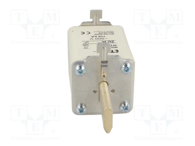 ETI POLAM Fusible NH1 de cartucho de cerámica 20A 500VAC gF ETI POLAM Fusible NH1 de cartucho de cerámica 20A 500VAC gF