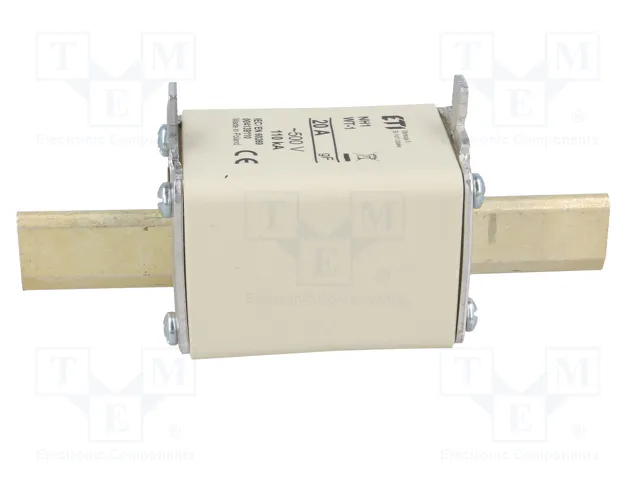 ETI POLAM Fusible NH1 de cartucho de cerámica 20A 500VAC gF ETI POLAM Fusible NH1 de cartucho de cerámica 20A 500VAC gF