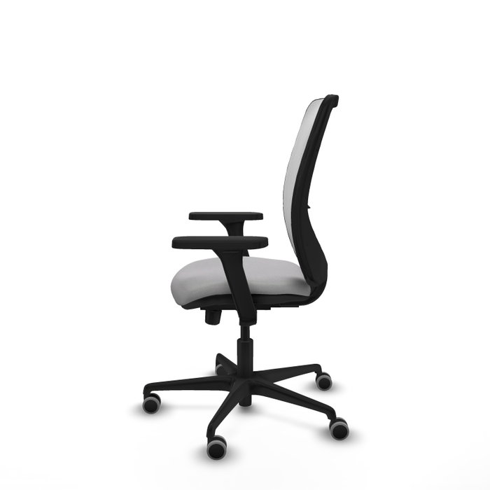 PIQUERAS Y CRESPO Silla de oficina Zulema con mecanismo Sincro/Traslack, Gris claro y Blanco PIQUERAS Y CRESPO Silla de oficina Zulema con mecanismo Sincro/Traslack, Gris claro y Blanco