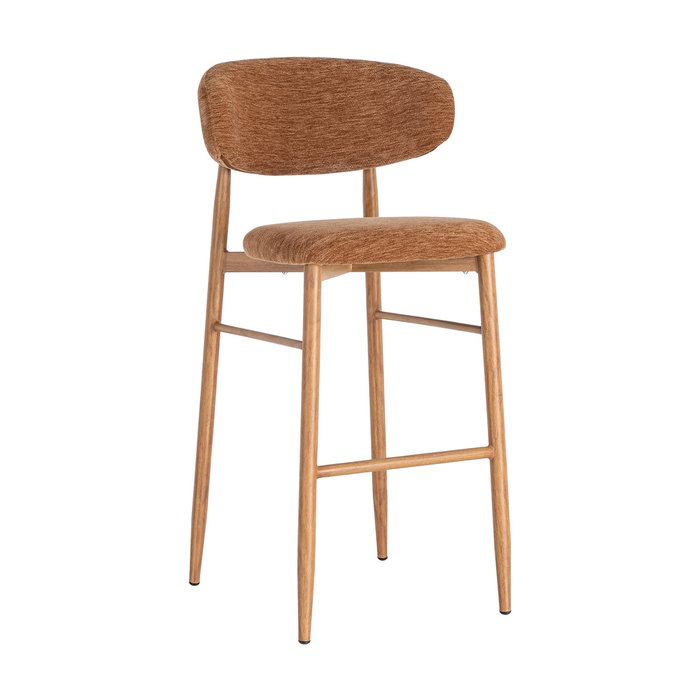 Taburete Melocotón Tejido-Metal Contract 54 X 52 X 105 cm (Set de 2)