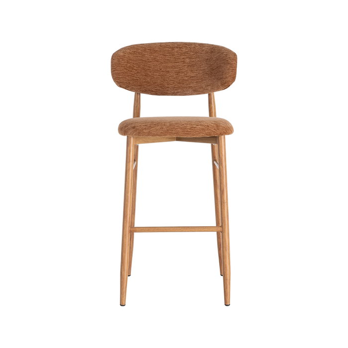 Taburete Melocotón Tejido-Metal Contract 54 X 52 X 105 cm (Set de 2)