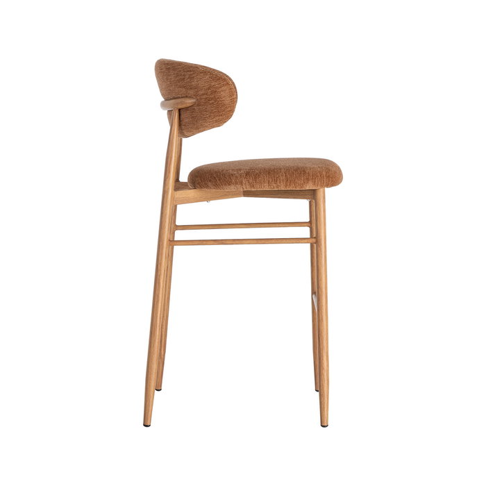 Taburete Melocotón Tejido-Metal Contract 54 X 52 X 105 cm (Set de 2)