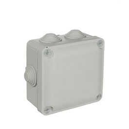 Solera Y715 Caja Estanca Cuadrada 100x100x55mm IP55 Gris con Tornillos
