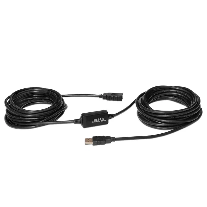 Aisens Cable Extensión USB 2.0 con Amplificador 15m Negro