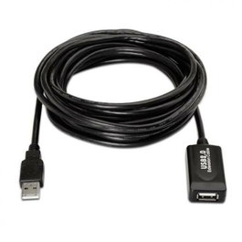 Aisens Cable de Extensión USB 2.0 con Amplificador 15m Negro