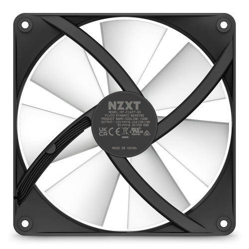 NZXT Ventilador F140 RGB Core 14 cm Negro RF-C14SF-B1 para Caja de Ordenador