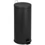 Kitchen Move Pedal Kitchen Bin URBAN 30L - Black Steel Contenedor de Cocina y Baño de Acero Negro con Pedal 30 Litros