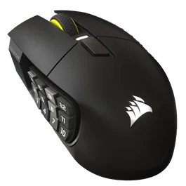 Corsair CH-9314014-WW Ratón Gaming Inalámbrico Óptico 33000 DPI Mano Derecha Bluetooth RF Wireless Negro 16 Botones