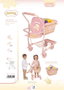 Decuevas Carro Compra Honey Portabebe con Set de 12 Frutas para Muñecas de hasta 50 cm - 30x50x62 cm - Juguete Infantil