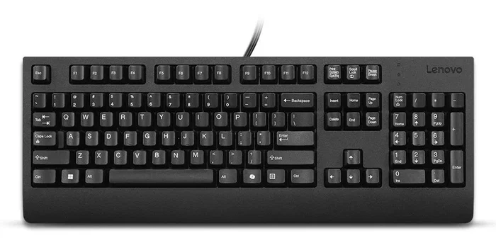 Lenovo Preferred Pro II Teclado USB Español Tamaño Completo Tecla Copilot para Windows, Diseño Islas, Negro para Hogar y Oficina