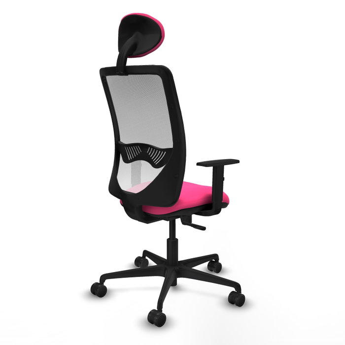PIQUERAS Y CRESPO Silla de oficina Zulema Rosa y Blanco con Mecanismo Sincro PIQUERAS Y CRESPO Silla de oficina Zulema Rosa y Blanco con Mecanismo Sincro