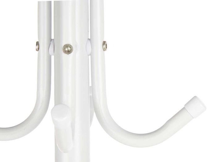 Kipit Perchero Metal Mate Blanco 59.5 x 6 x 26.5 cm (Set de 6)