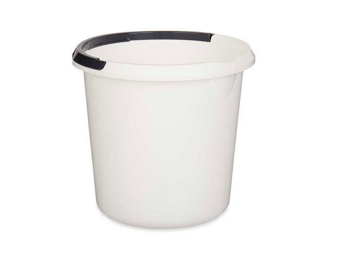 Arte Regal Cubo Asa Plast Medidor Blanco 10L Polipropileno 30x28.5x30 cm (Set de 18)