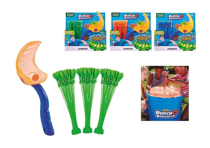 Zuru Globos de Agua Bunch O Balloons Launcher con 100 Globos de Relleno Rápido Autocierre y Lanzador 30x10x28cm Zuru Globos de Agua Bunch O Balloons Launcher con 100 Globos de Relleno Rápido Autocierre y Lanzador 30x10x28cm