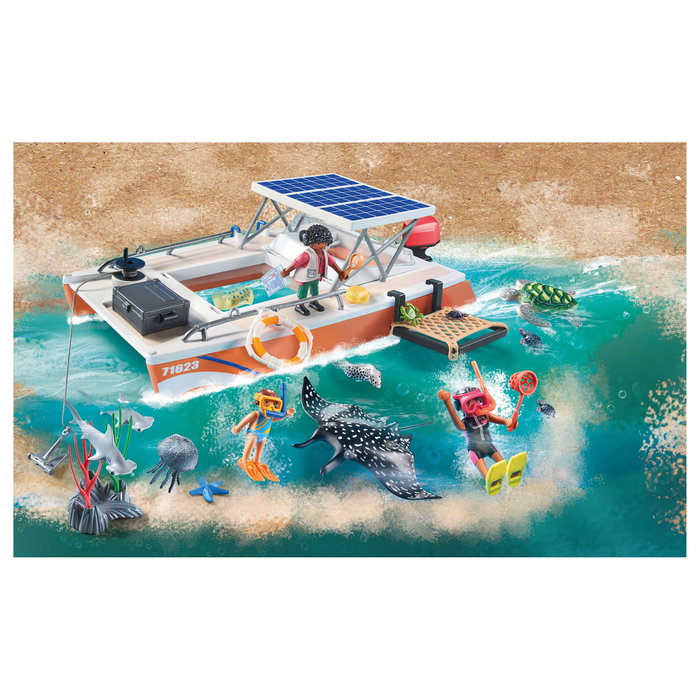 Playmobil Wiltopia 71623 Plataforma para el análisis del arrecife