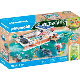 Playmobil Plataforma Análisis Arrecife Wiltopia 71623 Juego de Construcción