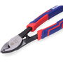Workpro - Alicates Cortacable de Precisión, 210 mm, Para Cables de Cobre y Aluminio, Mango Revestido de 3 Materiales, Acero Cr-V, Color Azul y Rojo