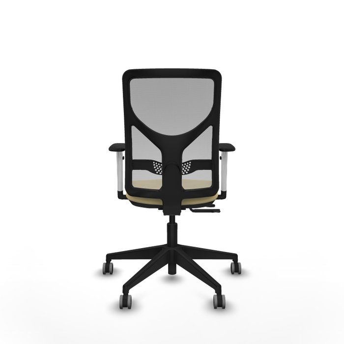 PIQUERAS Y CRESPO Silla de oficina Motilla con mecanismo Sincro/Traslack, Crema y Gris PIQUERAS Y CRESPO Silla de oficina Motilla con mecanismo Sincro/Traslack, Crema y Gris
