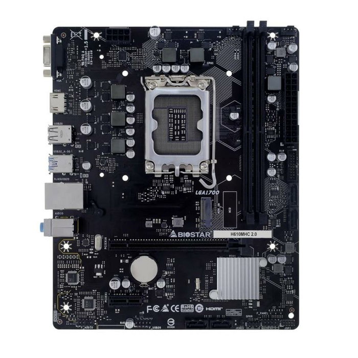 Biostar H610MHC 2.0 Micro ATX DDR4 LGA 1700 Biostar H610MHC 2.0 Micro ATX DDR4 LGA 1700