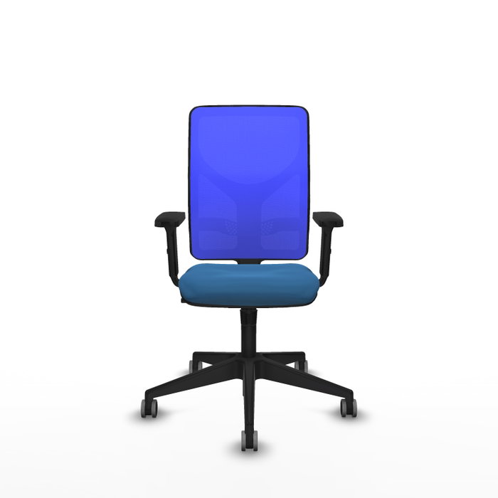 PIQUERAS Y CRESPO Silla de oficina Motilla con mecanismo Sincro Azul