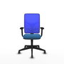 PIQUERAS Y CRESPO Silla de oficina Motilla con mecanismo Sincro Azul