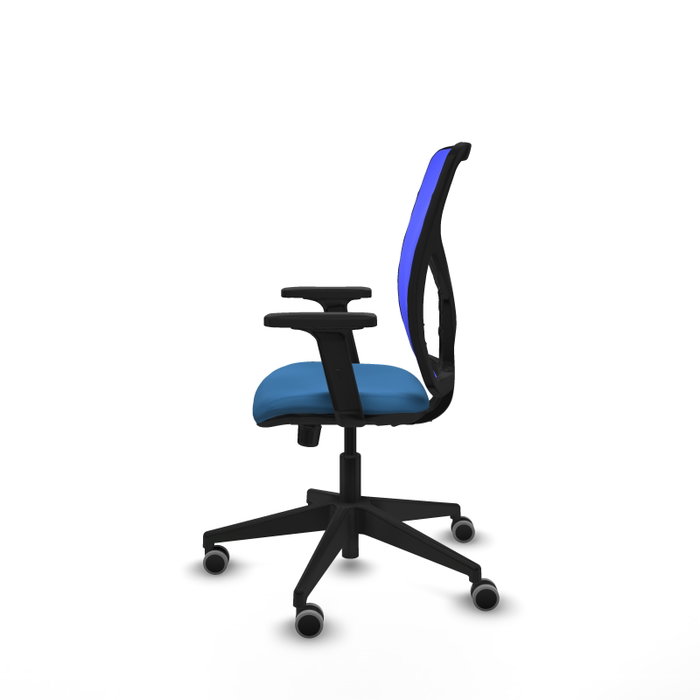 PIQUERAS Y CRESPO Silla de oficina Motilla con mecanismo Sincro Azul