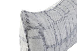 DKD Home Decor Cojin Niza Gris Claro 50 x 30 x 8 cm (2 Unidades) Poliester Jacquard