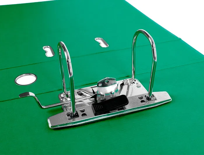 Liderpapel Documenta Archivador de Palanca A4 Verde con Rado y Compresor Metálico Lomo 75mm